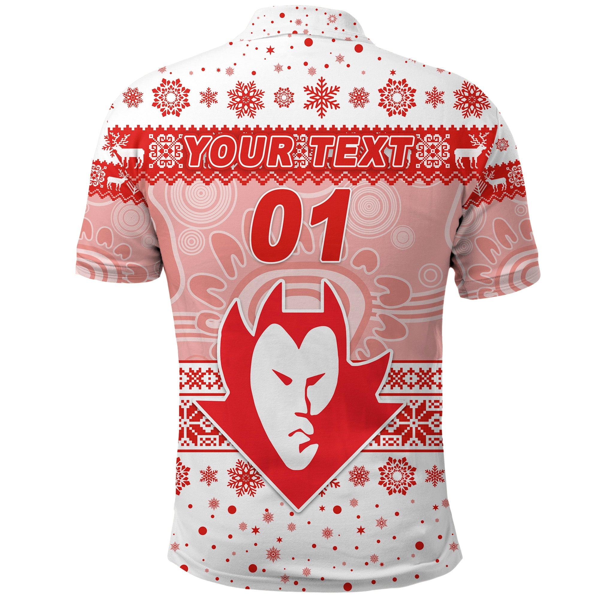 custom-personalised-federal-football-club-polo-shirt-christmas-simple-style-white