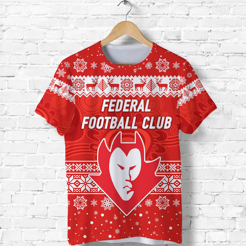 federal-football-club-t-shirt-christmas-simple-style-red