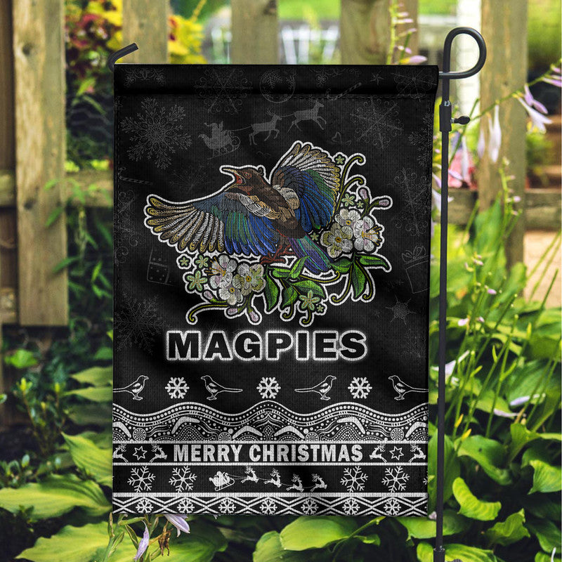 collingwood-pies-unique-winter-season-flag-magpies-merry-christmas-no1