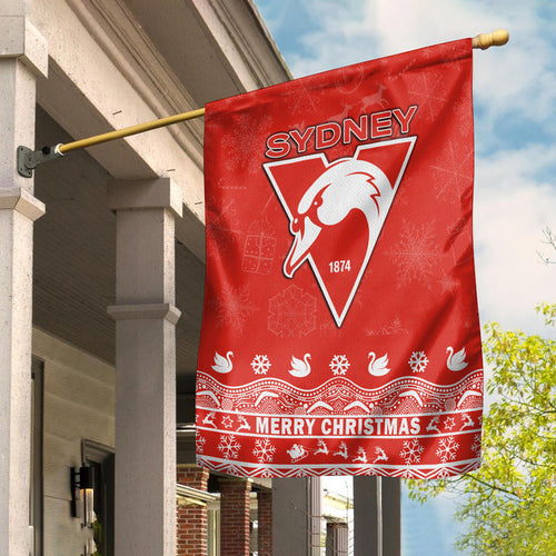 sydney-swans-unique-winter-season-flag-swans-merry-christmas-no2