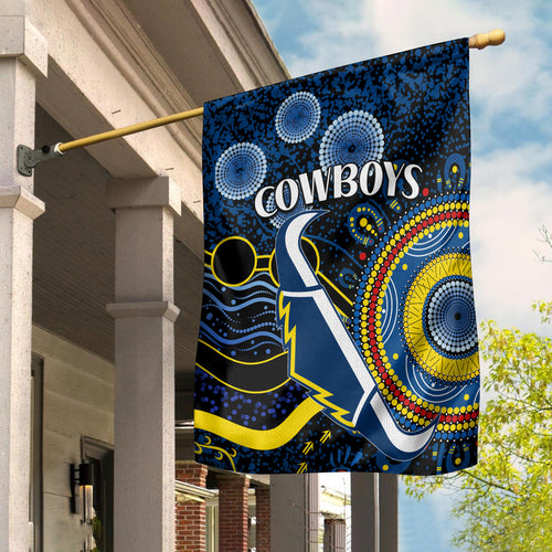 cowboys-rugby-flag-aboriginal-dots-version