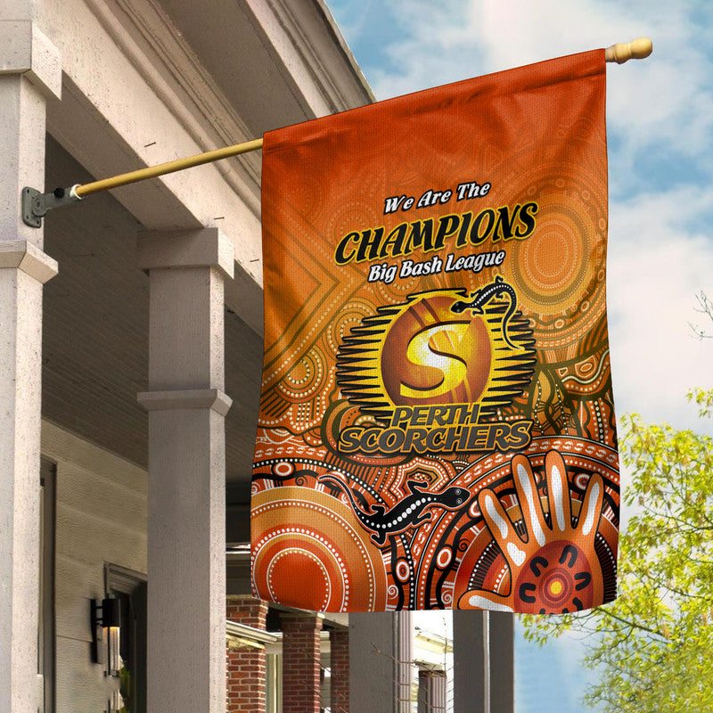perth-scorchers-champions-flag-lizard-indigenous-aboriginal