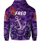 Fremantle Dockers ANZAC Zip Up And Pullover Hoodie Freo Indigenous Vibes LT8