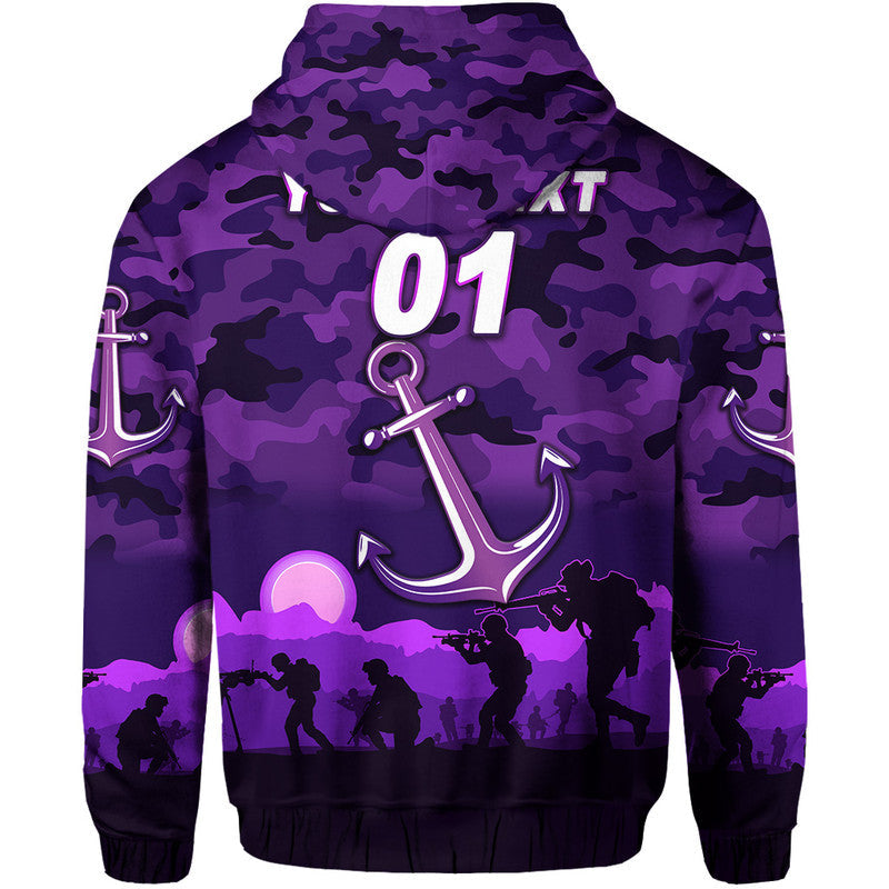 (Custom Personalised) Fremantle Dockers ANZAC Zip Up And Pullover Hoodie Freo Simple Style LT8