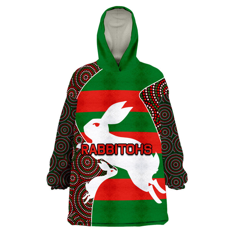 rabbitohs-rugby-wearable-blanket-hoodie-aboriginal-circle
