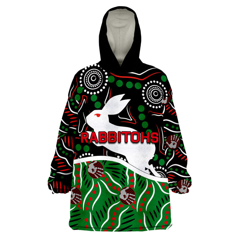 rabbitohs-rugby-wearable-blanket-hoodie-indigenous