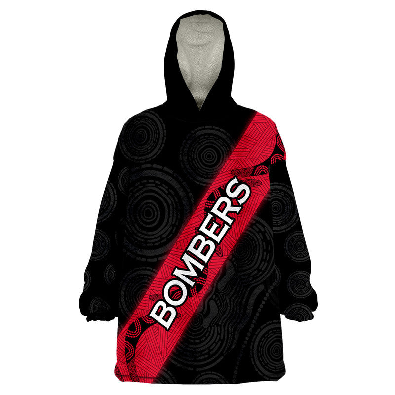 australian-football-league-bombers-wearable-blanket-hoodie-black