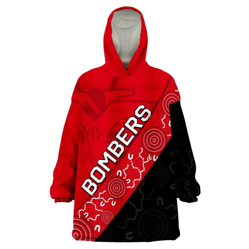 australian-football-league-bombers-wearable-blanket-hoodie
