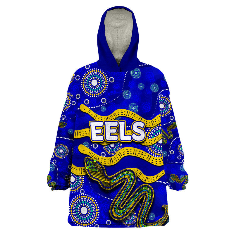 eels-rugby-wearable-blanket-hoodie-aboriginal-blue-style