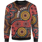 custom-aboriginal-sweatshirt-indigenous-circle-dot-painting-style