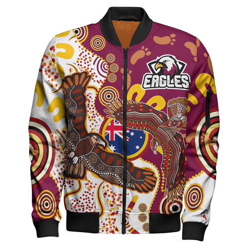 sea-eagles-aboriginal-rugby-bomber-jacket-double-sea-eagles-with-tribal-sun-and-footprints