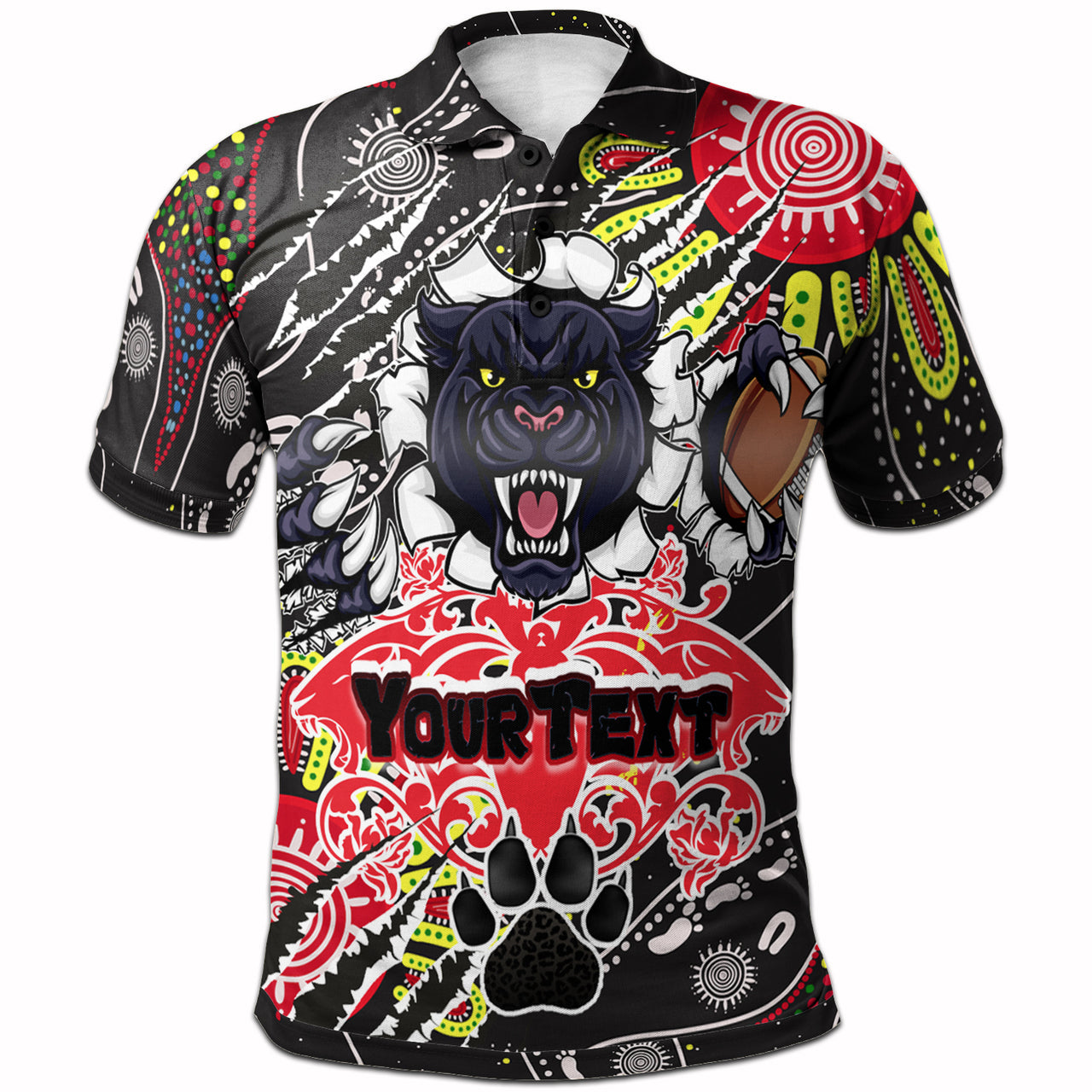 panthers-rugby-aboriginal-polo-shirt-indigenous-super-black-panthers-scratch-style-2