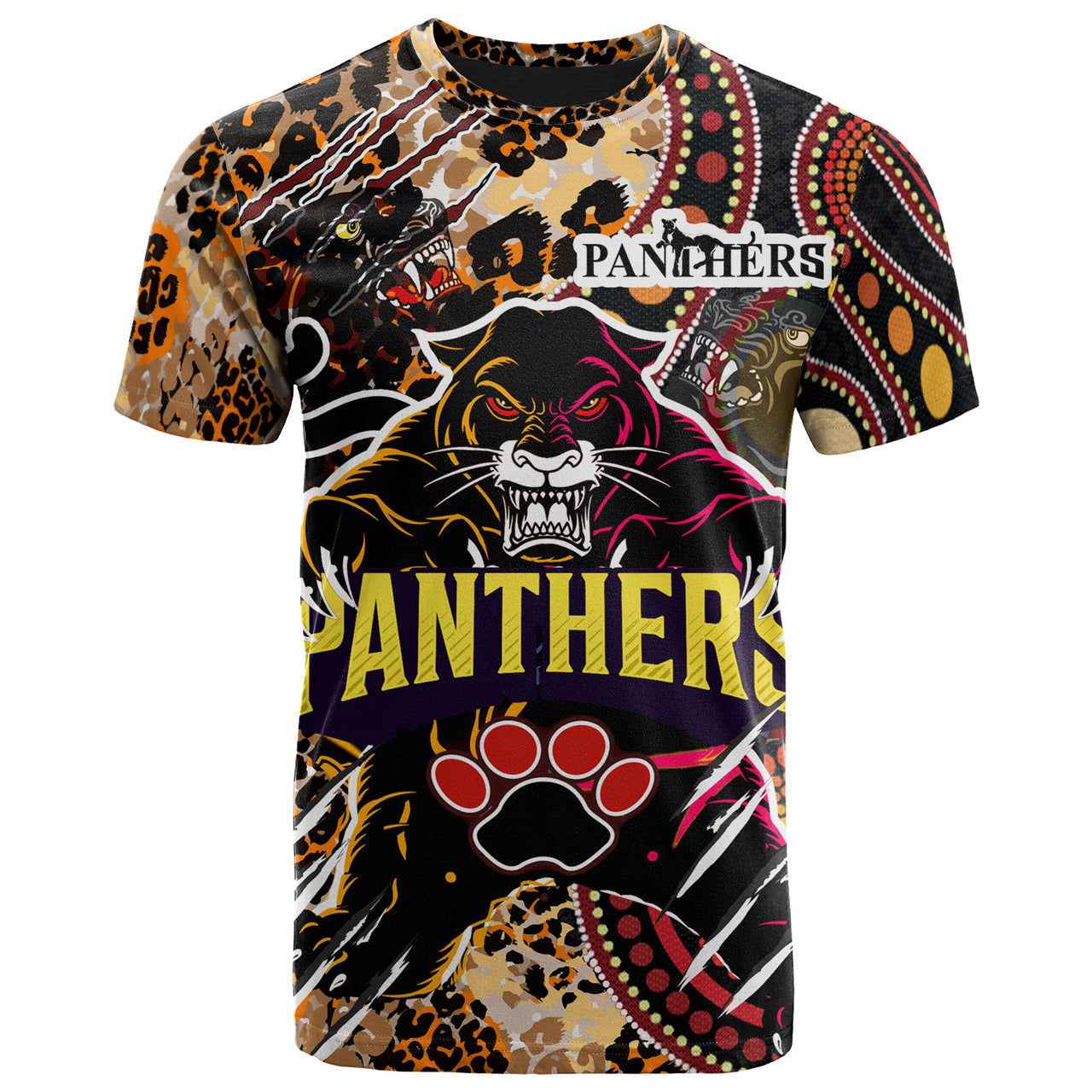 panthers-rugby-league-football-club-t-shirt-the-indigenous-wild-black-panthers-scratch-style