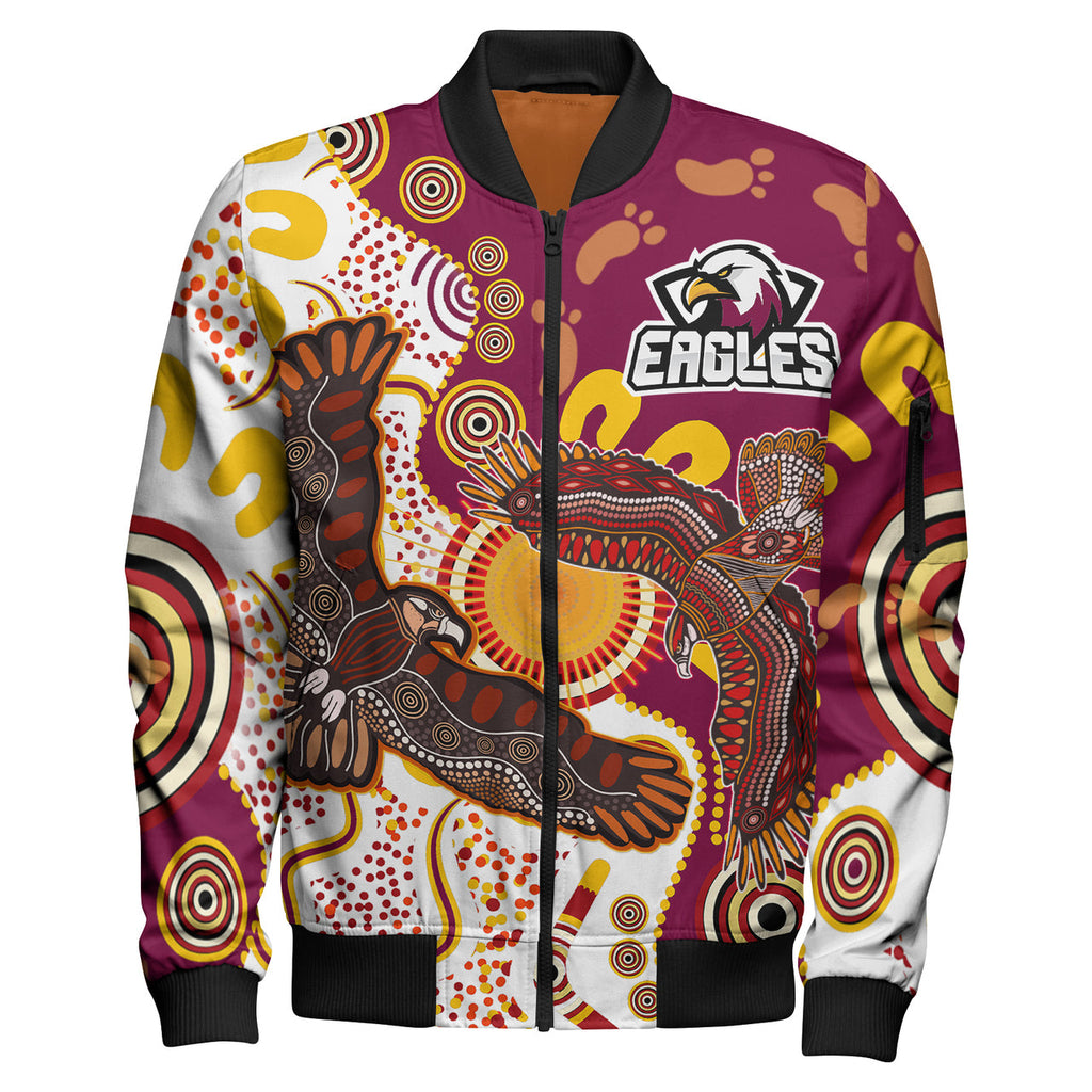 sea-eagles-aboriginal-rugby-bomber-jacket-double-sea-eagles-with-tribal-sun-and-footprints