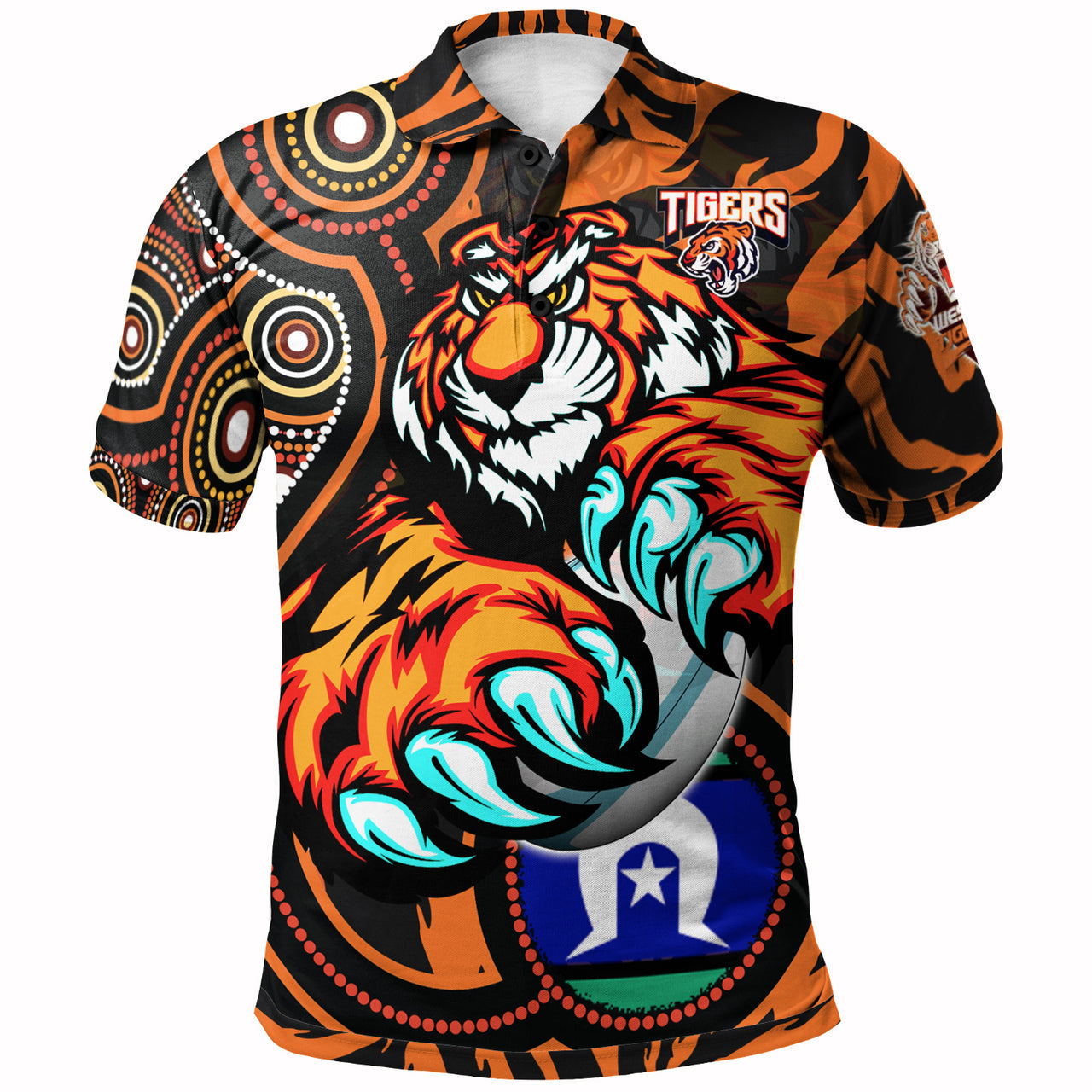 tigers-rugby-custom-indigenous-polo-shirt-this-is-my-jungle-aboriginal-style