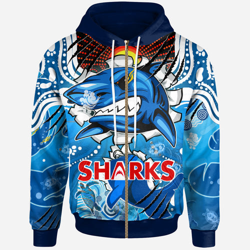 sharks-aboriginal-custom-rugby-hoodie-the-indigenous-sharks-scratch-style