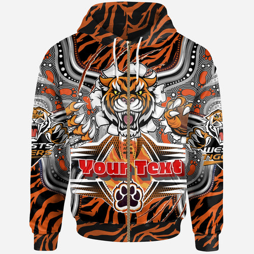 tigers-rugby-custom-aboriginal-hoodie-super-indigenous-tigers-scratch-style