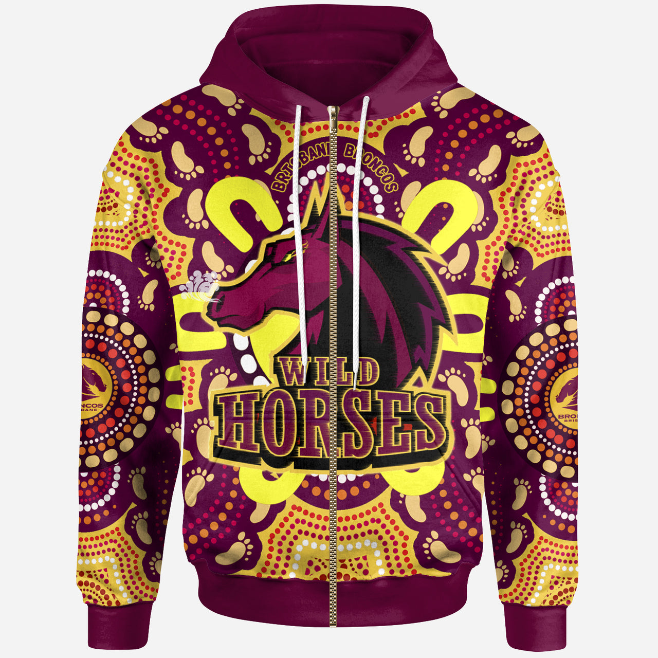 broncos-rugby-new-indigenous-custom-hoodie-wild-horses-broncos-with-aboriginal-sun-and-footprint