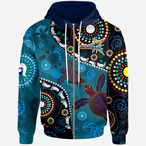 indigenous-all-stars-rugby-custom-hoodie-dreamtime-turtle-with-aboriginal-and-torres-strait-islanders-flag