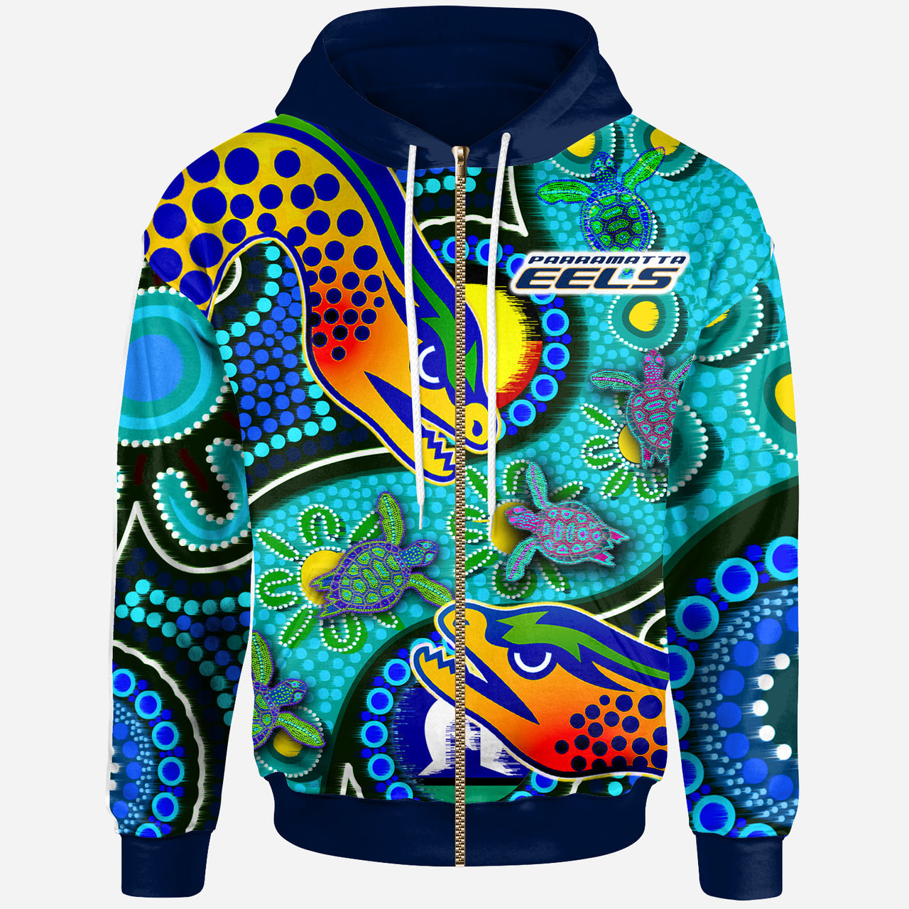 eels-rugby-hoodie-custom-indigenous-eels-with-aboriginal-and-torres-strait-islander-flag