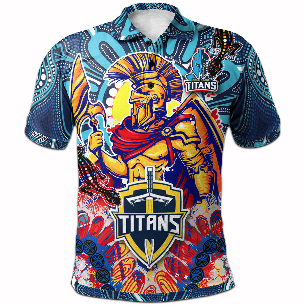 titans-aboriginal-custom-rugby-polo-shirt-the-indigenous-titans-warriors-with-aboriginal-lizard-and-sun
