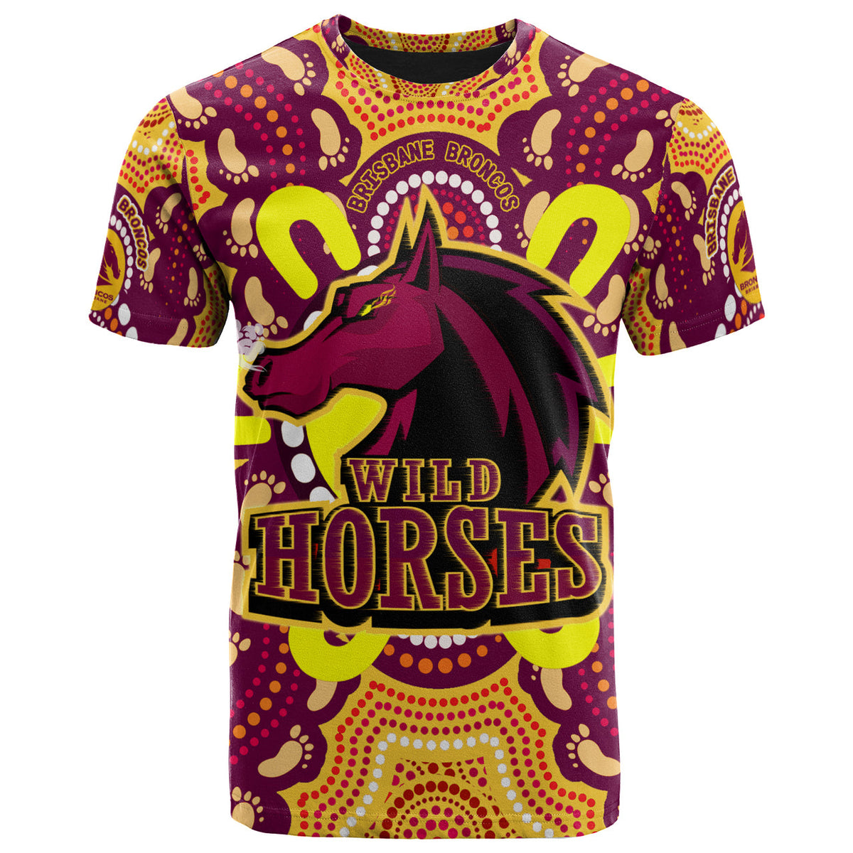 broncos-rugby-new-indigenous-custom-t-shirt-wild-horses-broncos-with-aboriginal-sun-and-footprint