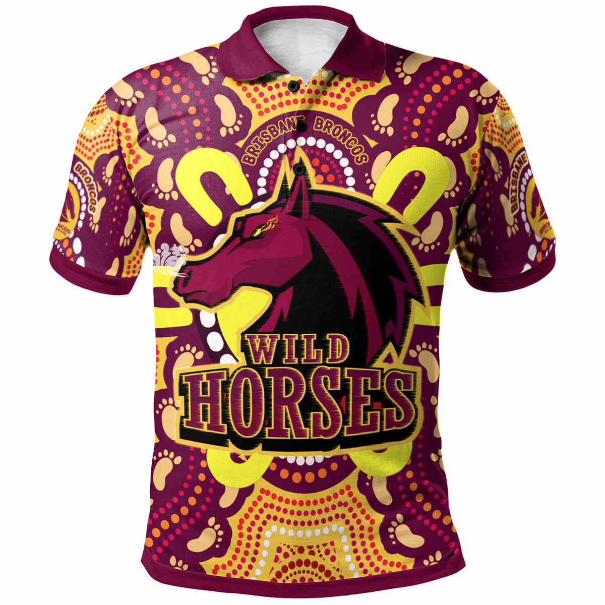 broncos-rugby-new-indigenous-custom-polo-shirt-wild-horses-broncos-with-aboriginal-sun-and-footprint