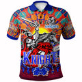 knights-rugby-polo-shirt-custom-indigenous-knights-with-rugby-ball-and-sun-watercolor-dot-painting-polo-shirt