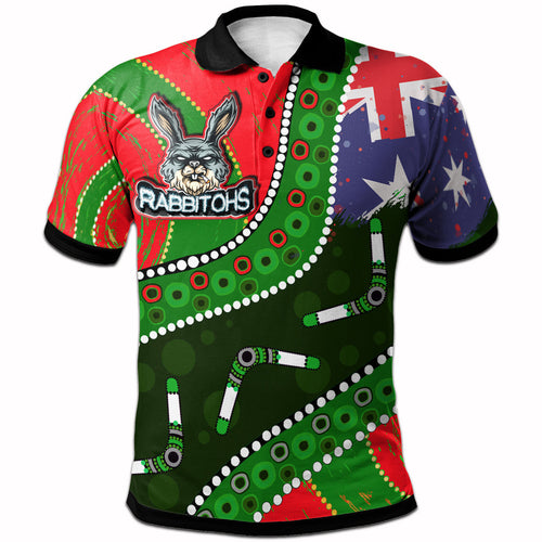 rabbitohs-aboriginal-rugby-polo-shirt-the-indigenous-bunniess-army
