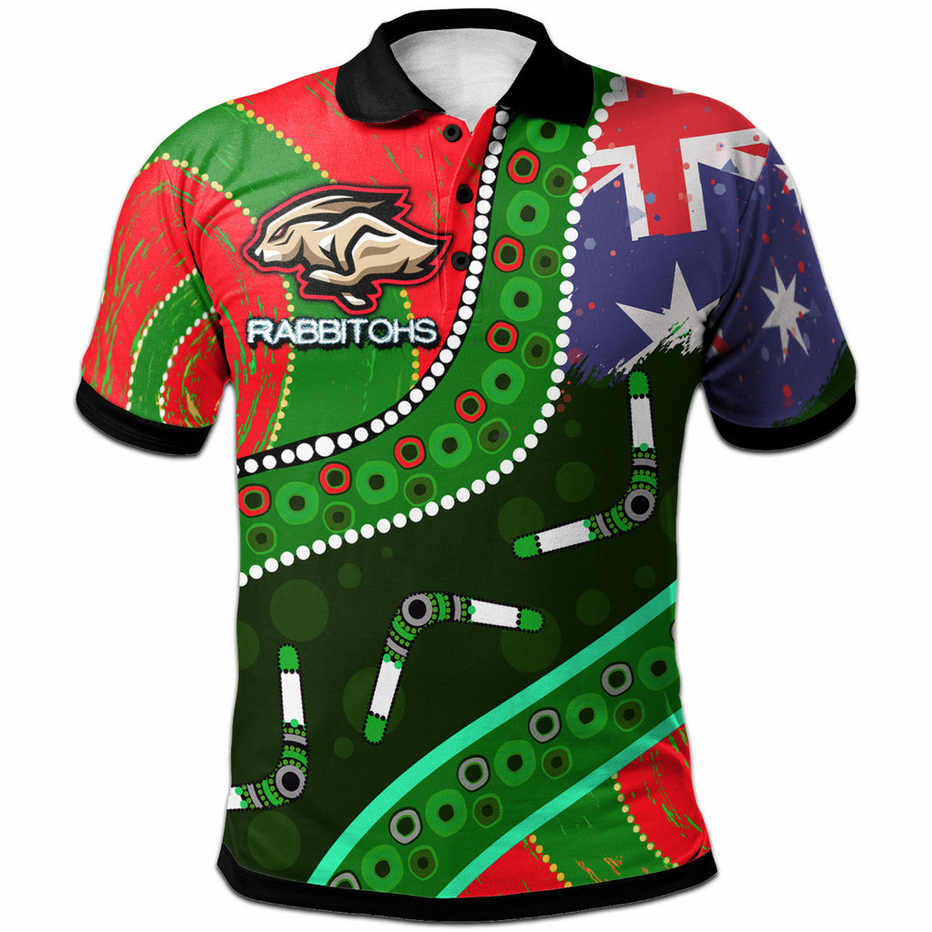 rabbitohs-aboriginal-rugby-polo-shirt-the-indigenous-bunniess-army