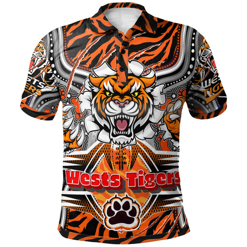 tigers-rugby-custom-aboriginal-polo-shirt-super-indigenous-tigers-scratch-style