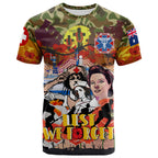 Royal Australian Army Medical Corps T-shirt - Custom Nurses at War Lest We Forget Poppy Anzac Commemoration T-shirt