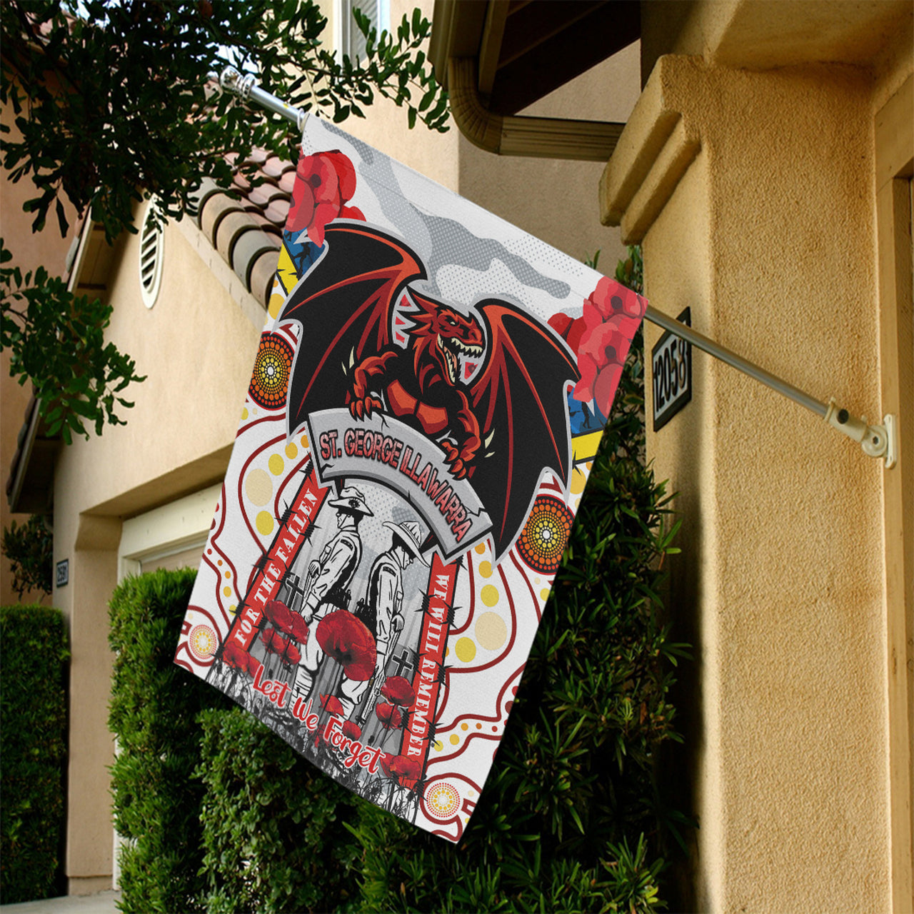 st-george-anzac-day-watercolour-rugby-flag-remembrance-dragons-with-poppy-flower