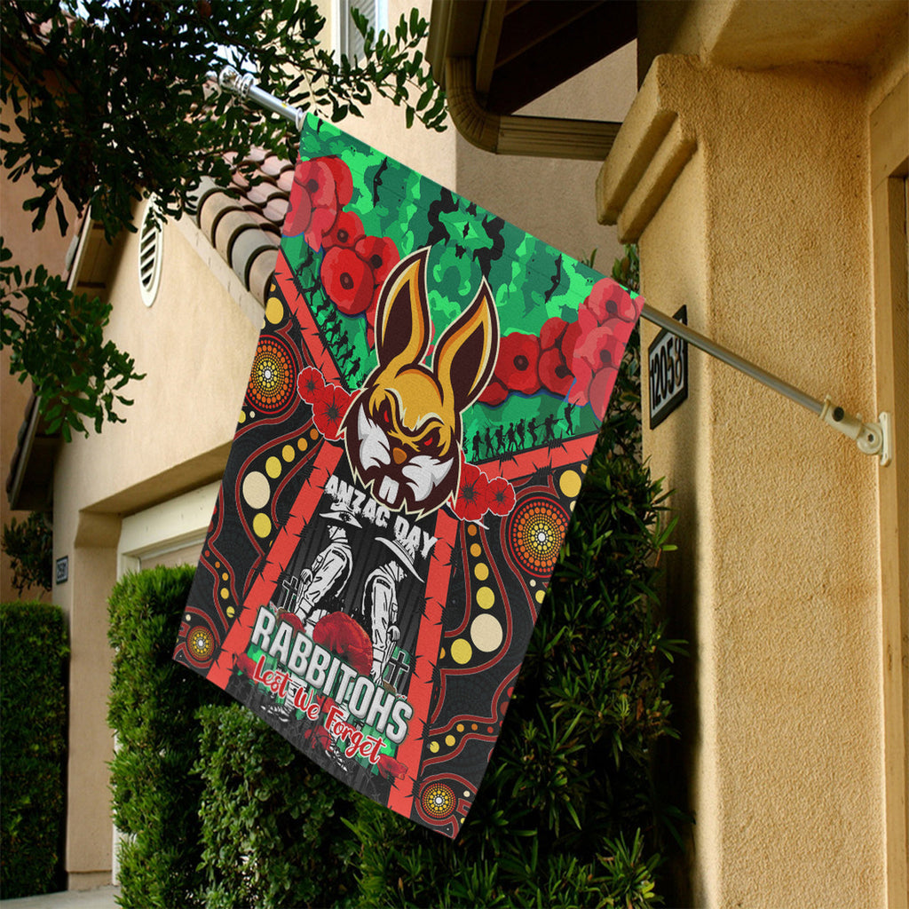 rabbitohs-rugby-aboriginal-anzac-day-custom-watercolour-flag-remembrance-indigenous-rabbitohs-with-poppy-flower