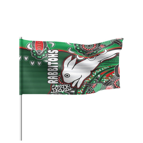 south-sydney-rabbitohs-rugby-flag-indigenous-dreaming-rabbitohs