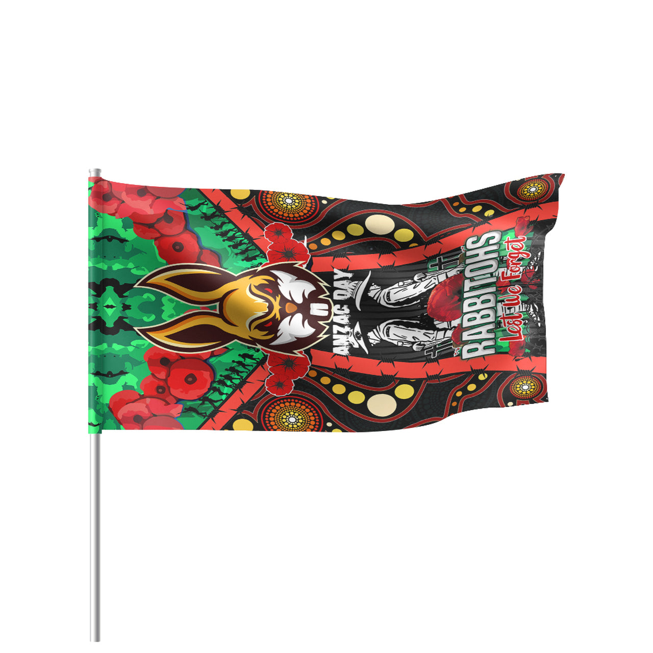 rabbitohs-rugby-aboriginal-anzac-day-custom-watercolour-flag-remembrance-indigenous-rabbitohs-with-poppy-flower