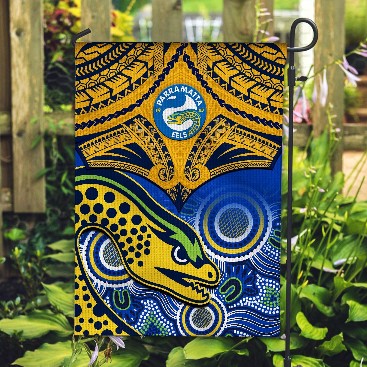 parramatta-rugby-2023-flag-go-eels-polynesian-mix-indigenous-art
