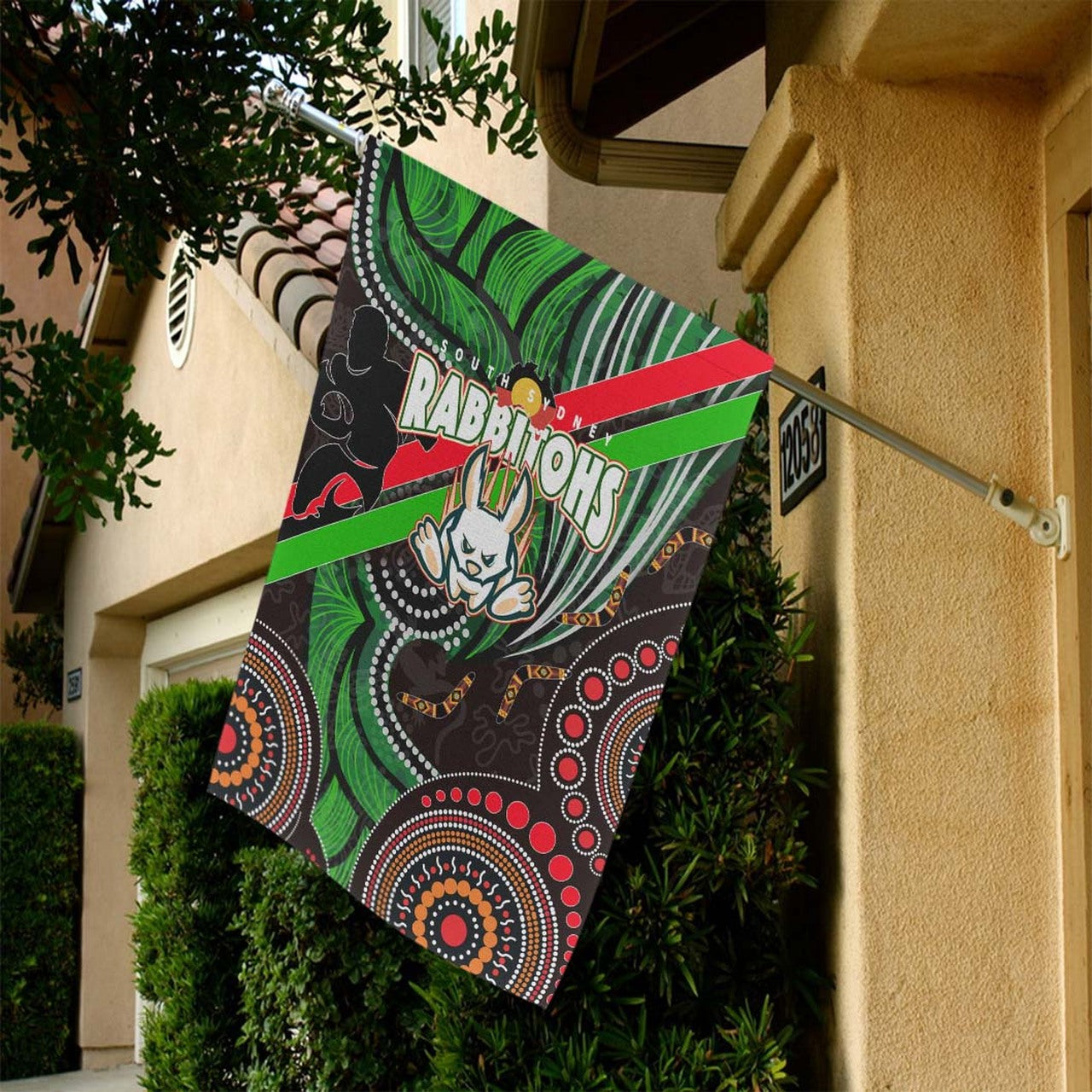 rabbitohs-rugby-anzac-aboriginal-flag-rabittohs-remembrance-day-with-poppy-flower-flag