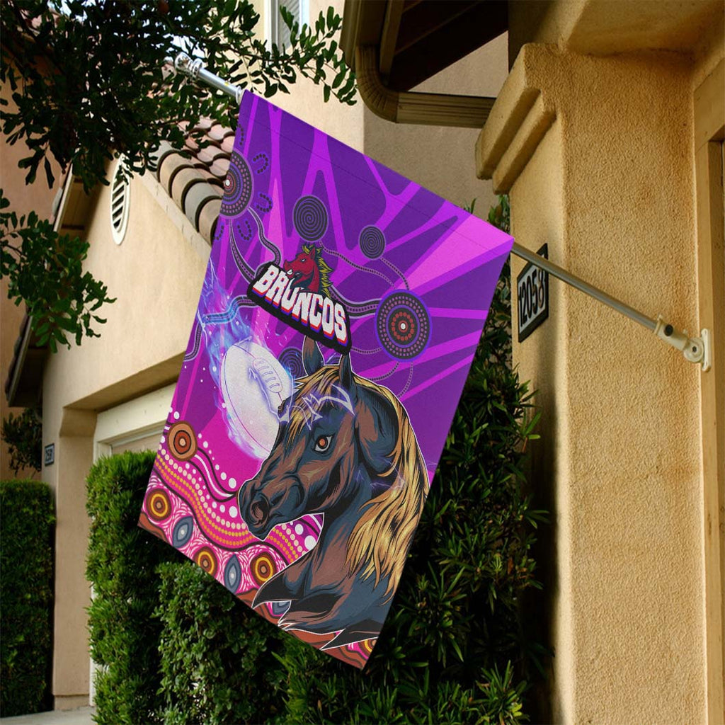 broncos-rugby-flag-aboriginal-low-poly-style-broncos-flag