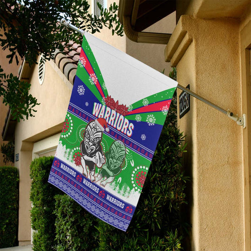 warriors-rugby-flag-warriors-ugly-christmas-and-aboriginal-patterns-flag