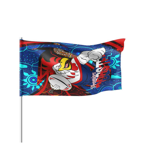 roosters-rugby-flag-roosters-aboriginal-premiership-dot-painting-flag