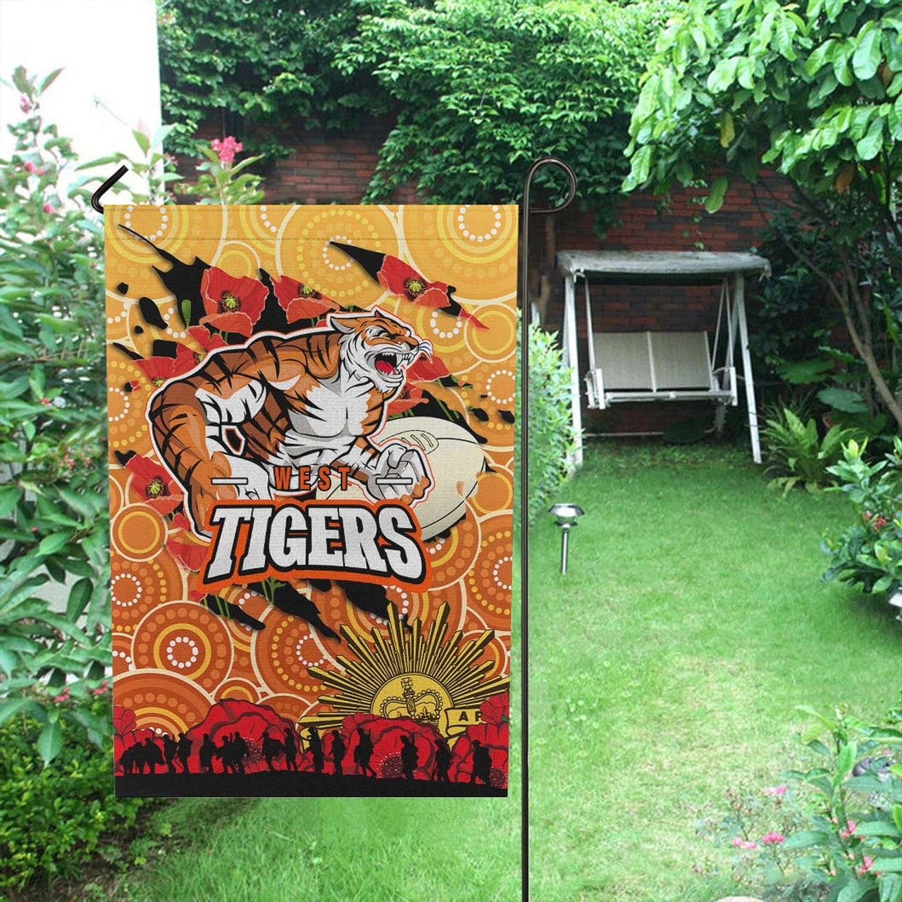 tigers-rugby-anzac-aboriginal-flag-tigers-rugby-with-remembrance-day-poppy-flower-flag