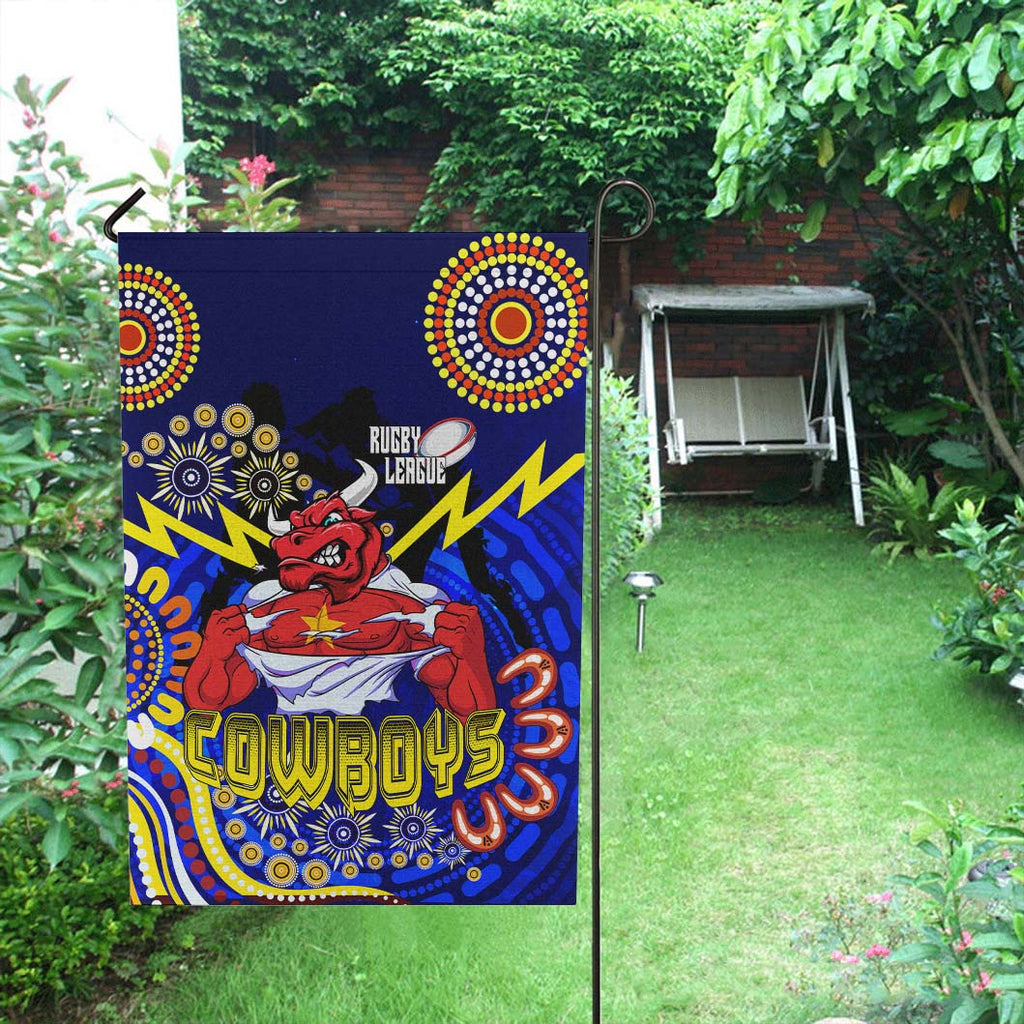 cowboys-rugby-flag-aboriginal-dot-painting-flag