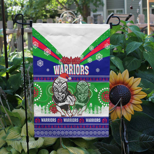 warriors-rugby-flag-warriors-ugly-christmas-and-aboriginal-patterns-flag