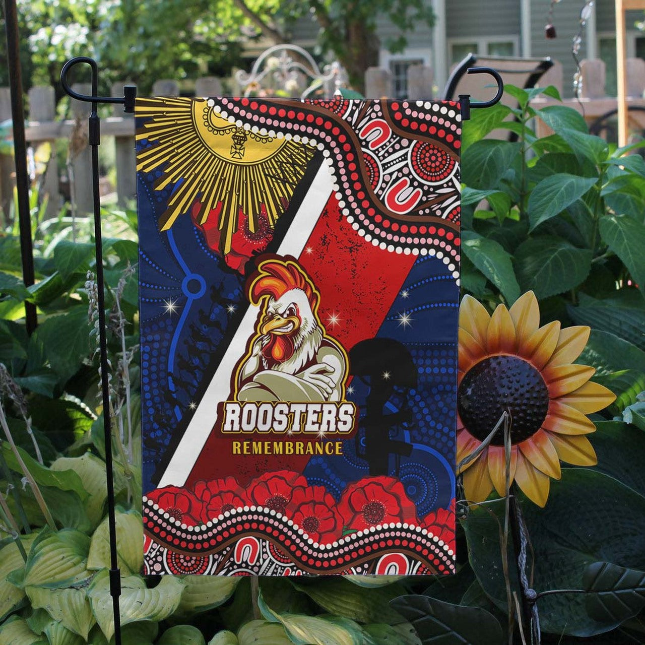 roosters-rugby-anzac-aboriginal-flag-sydney-roosters-with-remembrance-day-poppy-flower-flag