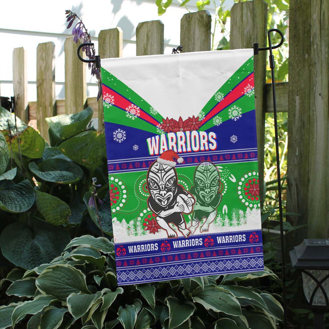 warriors-rugby-flag-warriors-ugly-christmas-and-aboriginal-patterns-flag