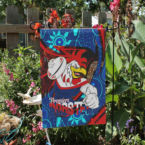 roosters-rugby-flag-roosters-aboriginal-premiership-dot-painting-flag
