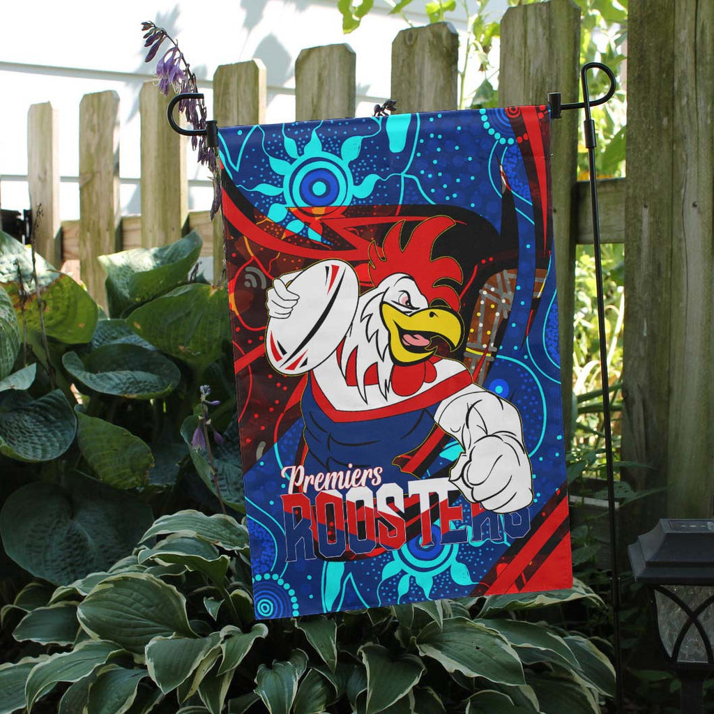 roosters-rugby-flag-roosters-aboriginal-premiership-dot-painting-flag