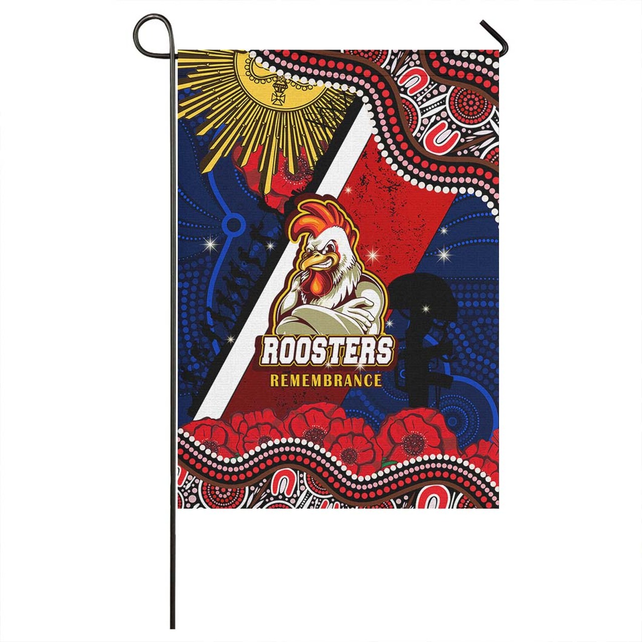 roosters-rugby-anzac-aboriginal-flag-sydney-roosters-with-remembrance-day-poppy-flower-flag