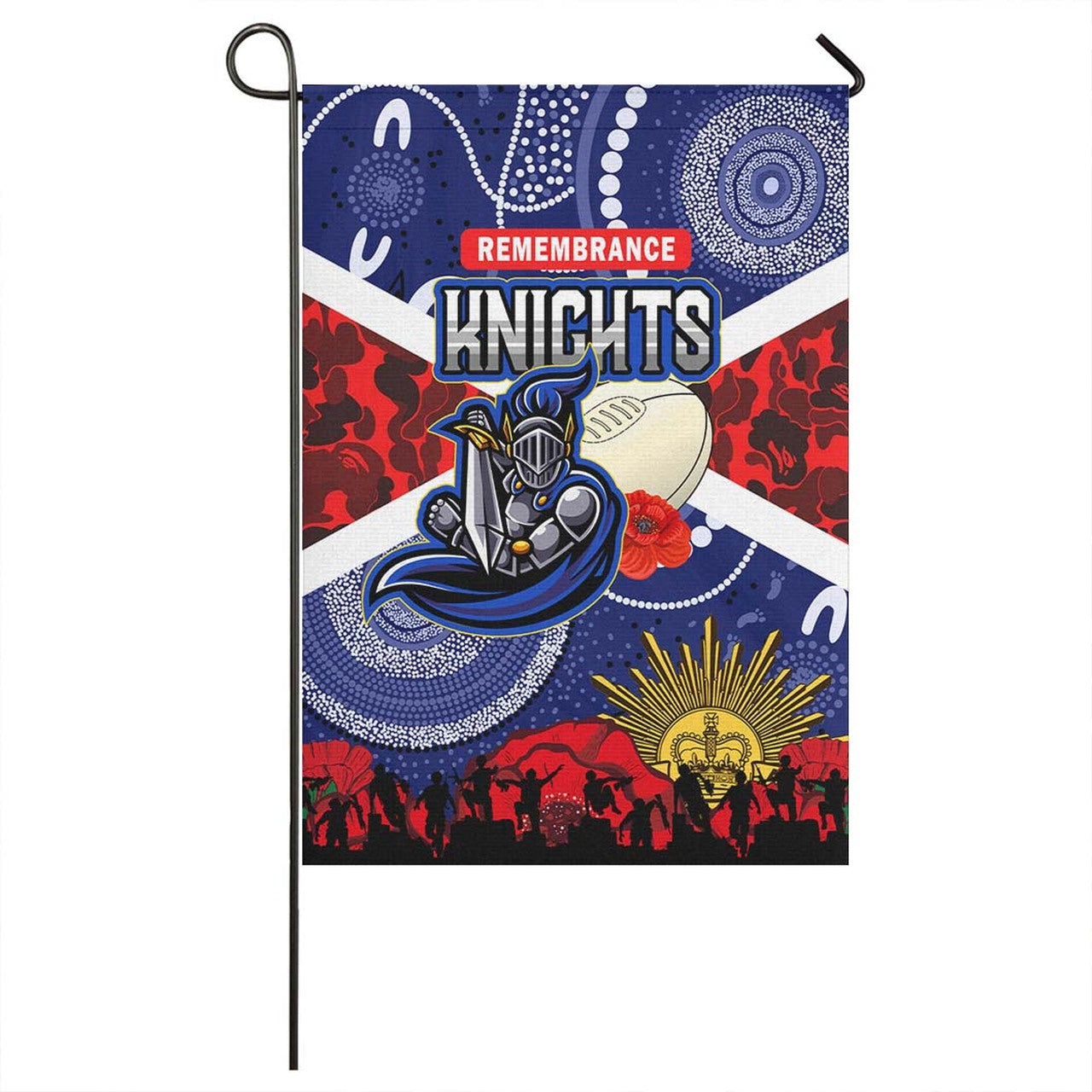 knights-rugby-anzac-aboriginal-flag-newcastle-knights-with-anzac-day-poppy-flower-flag